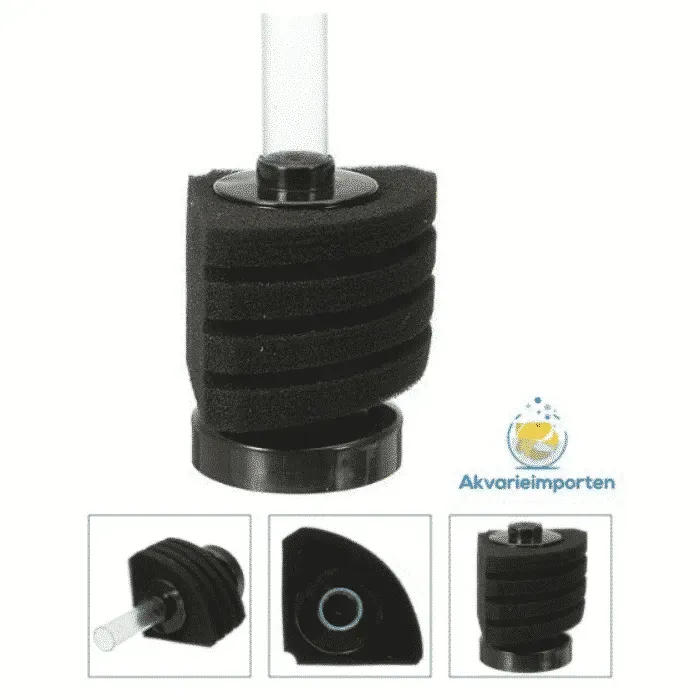 Svampfilter hörn 40L luftpump akvariefilter