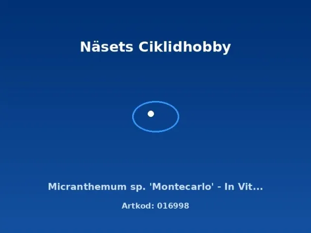 Näsets Ciklidhobby Montecarlo akvarieväxt In Vitro-matformat