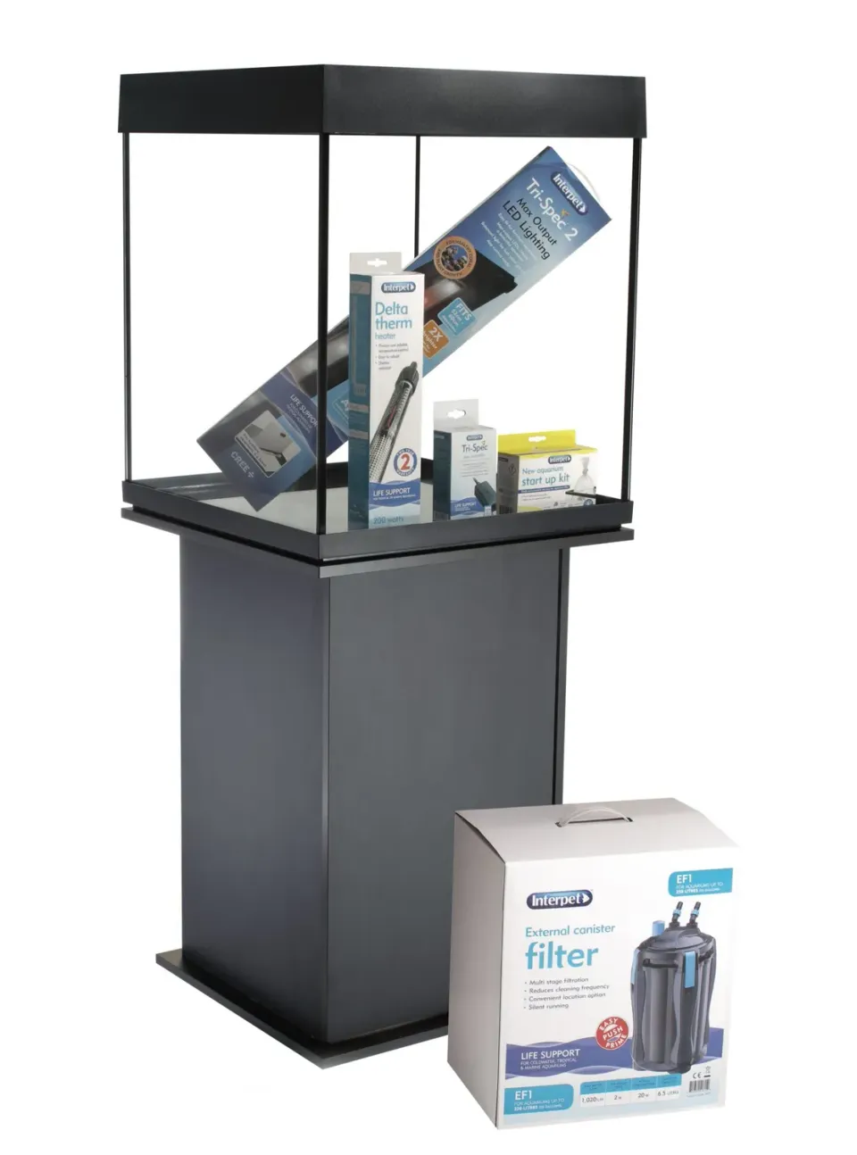 Interpet Tri-Spec 2 Cube akvarium kit 170 liter komplett