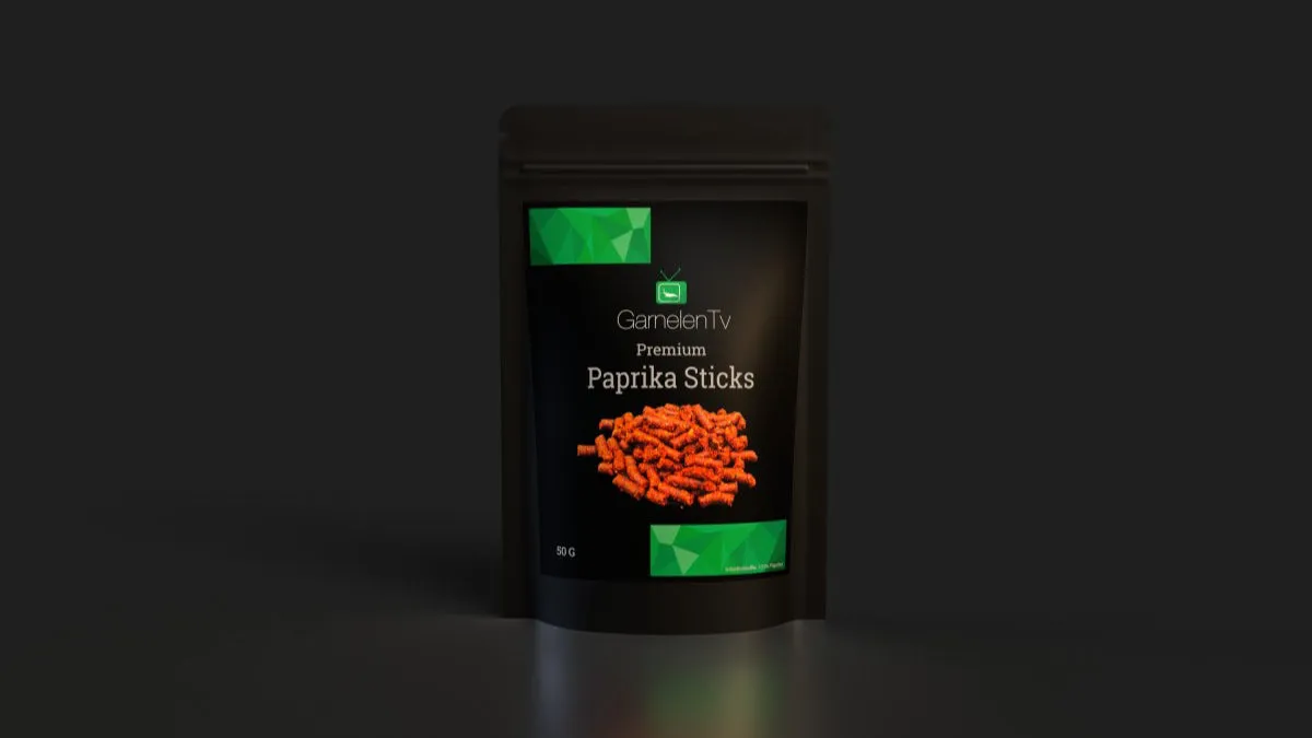 Garnelen TV Premium Paprika Sticks räkfoder 50 g växt