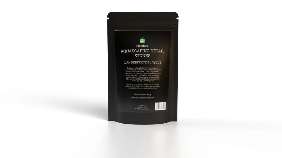 Garnelen TV Mini Landschaft akvariesten 250 g grå
