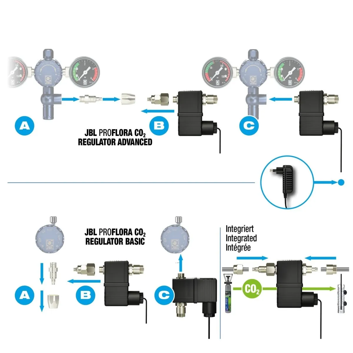 JBL Proflora CO2 Valve magnetventil 12 V