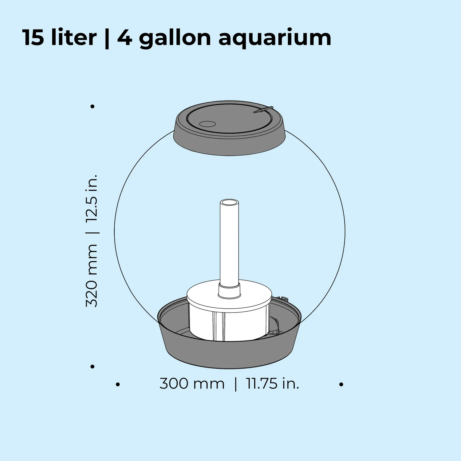 biOrb CLASSIC 15 akvarium 15 liter standardljus