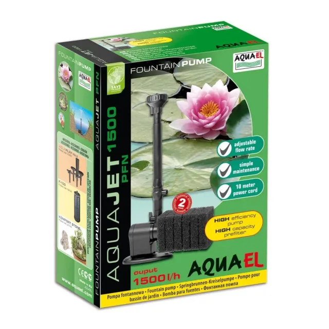 AquaJet PFN dammpump 1500 l/h keramisk axel