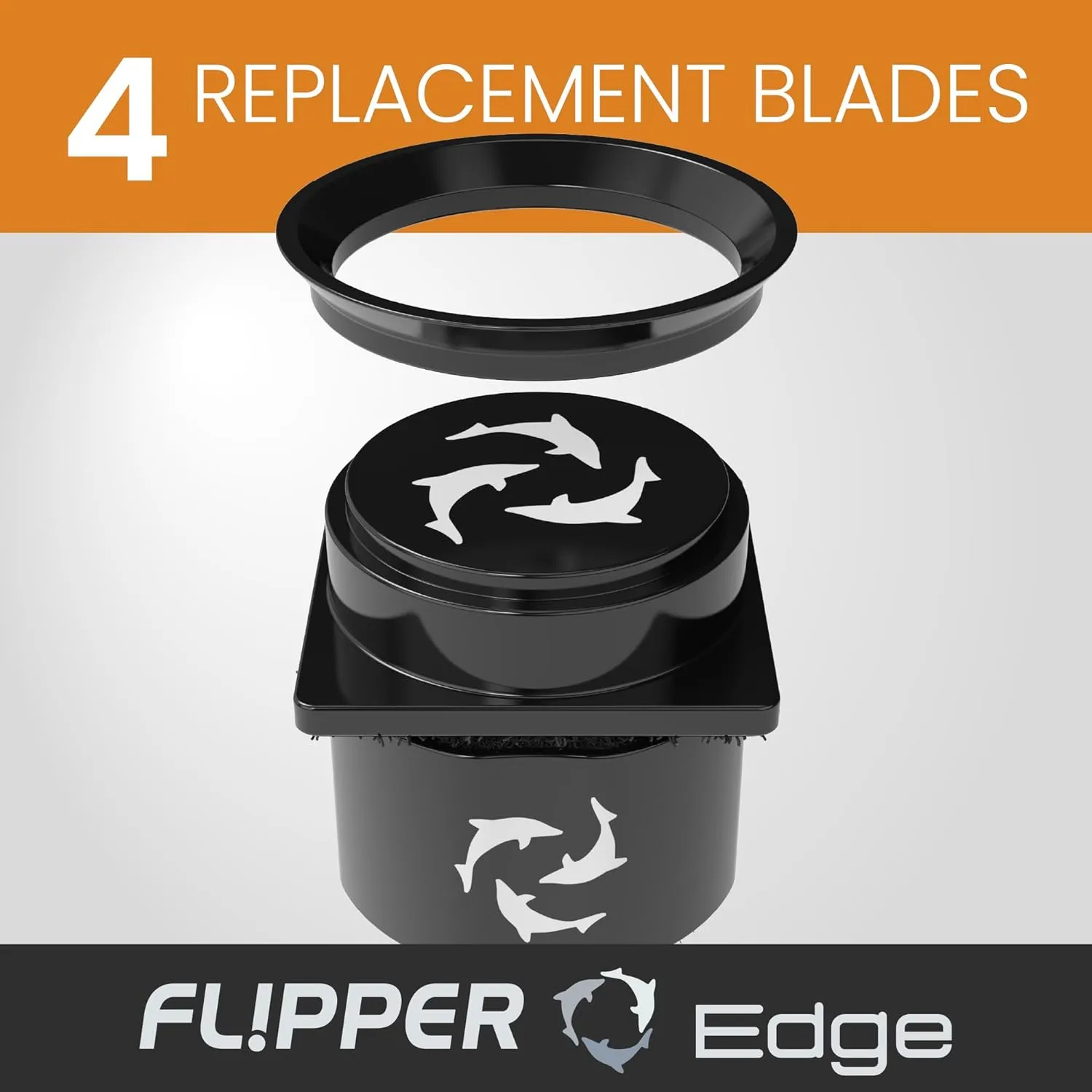 Flipper Pico 2-in-1 reservblad akvariemagnet 4-pack glas akryl