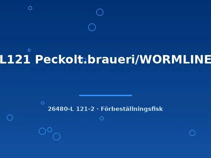 Peckoltia braueri L121 mal Wormline 6-8 cm