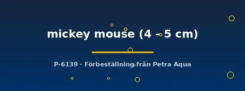 Näsets Ciklidhobby Mickey Mouse svärdbärare 4–5 cm livfödare