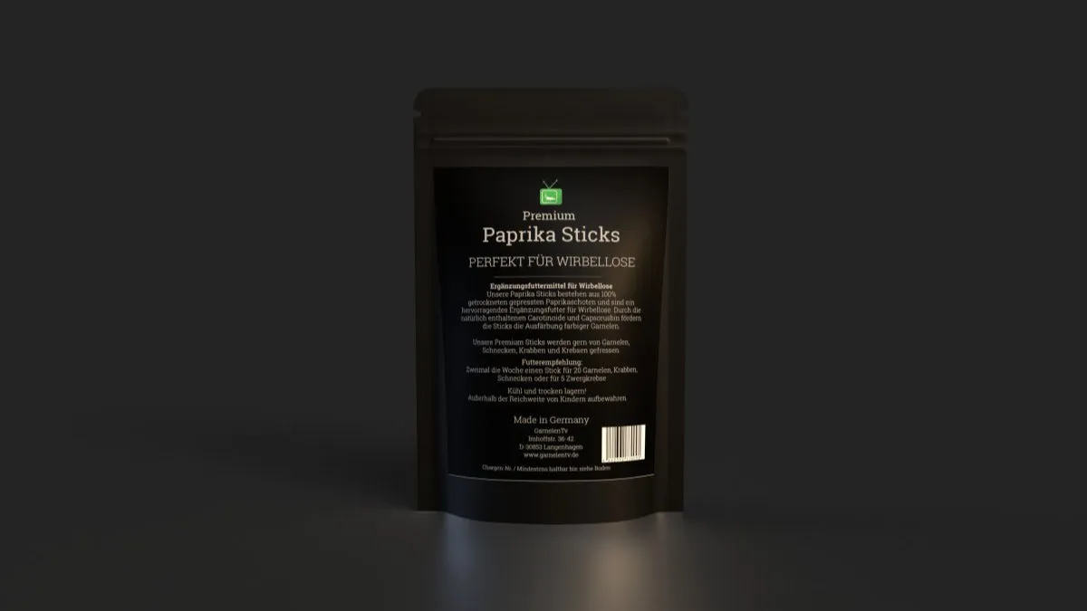 Garnelen TV Premium Paprika Sticks räkfoder 50 g växt