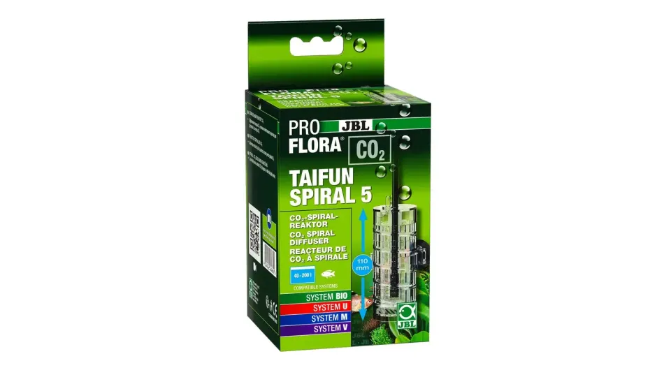 JBL ProFlora CO2 Taifun Spiral 5 CO2-reaktor 40–200 l