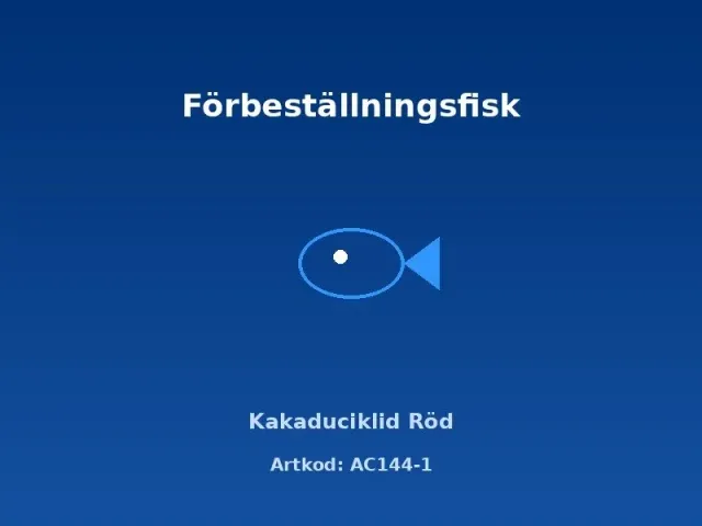 Näsets Ciklidhobby Kakaduciklid Röd ciklid 3–4 cm