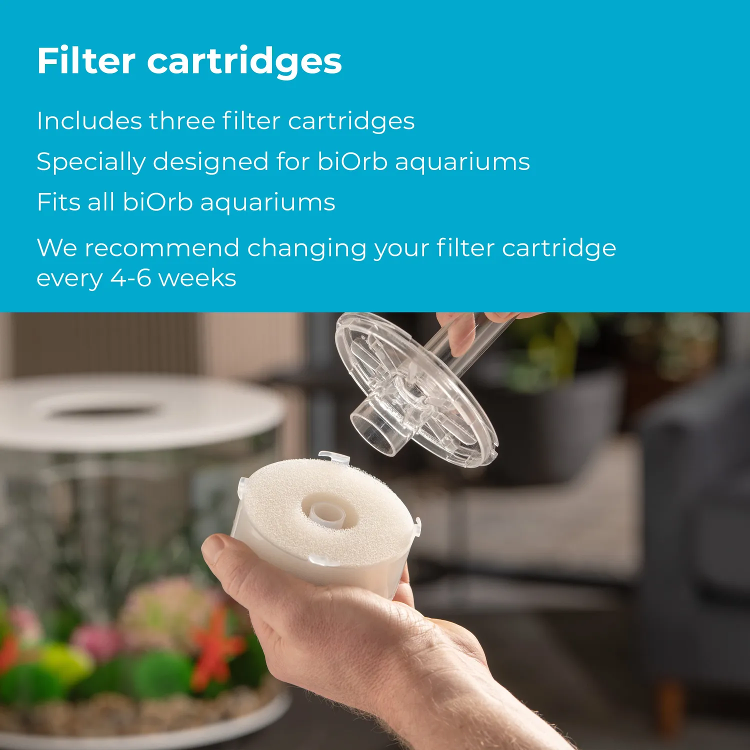 biOrb Service Kit akvarietillbehör 3-pack med vattenoptimerare