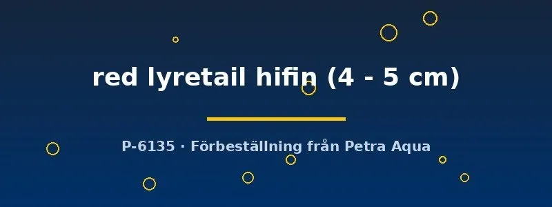 Näsets Ciklidhobby Xiphophorus helleri red lyretail hifin svärdfisk
