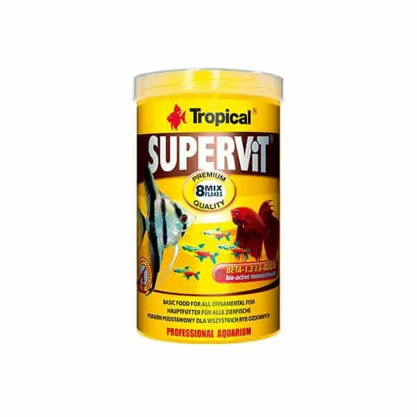 Akvarievalvet Supervit flingfoder 100 ml allätare