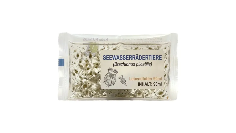 Garnelen TV Hjuldjur levandefoder 90 ml saltvatten