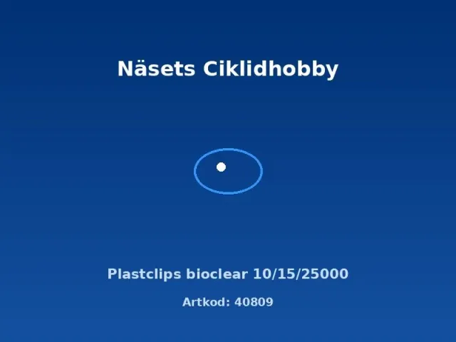 Bioclear plastclips lamphållare 10/15/25000