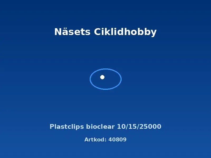 Bioclear plastclips lamphållare 10/15/25000