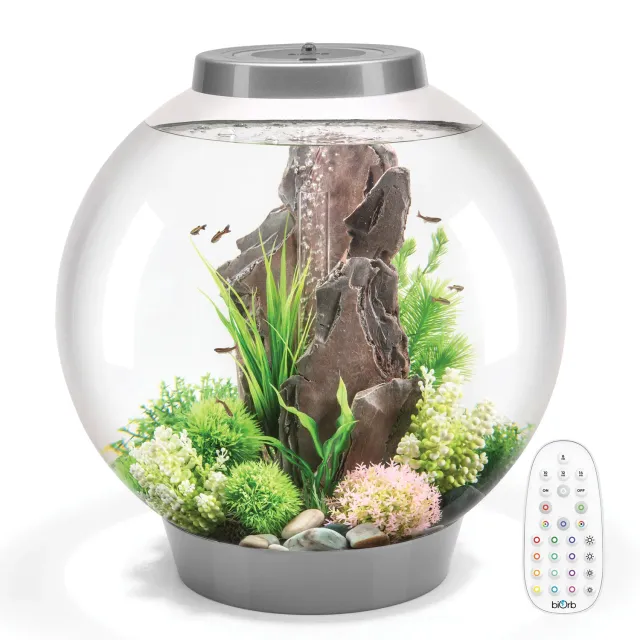 biOrb Classic 60 akvarium 60 liter silver MCR-ljus
