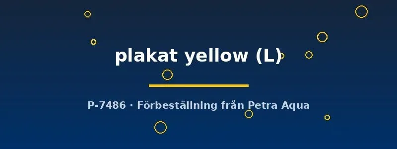 Näsets Ciklidhobby Betta plakat yellow L kampfisk par gul