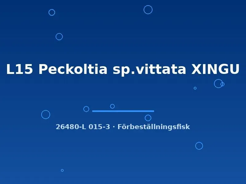 L15 Peckoltia vittata Xingu mal 8–10 cm
