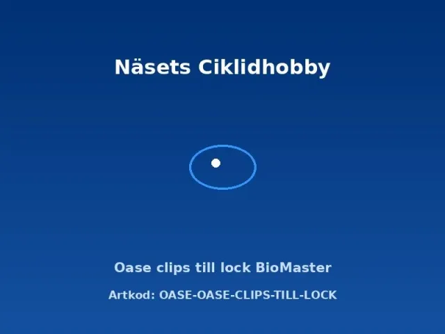 Oase BioMaster clips till lock original reservdel