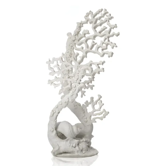 biOrb Fan Coral skulptur XL koralldekoration vit 41 cm