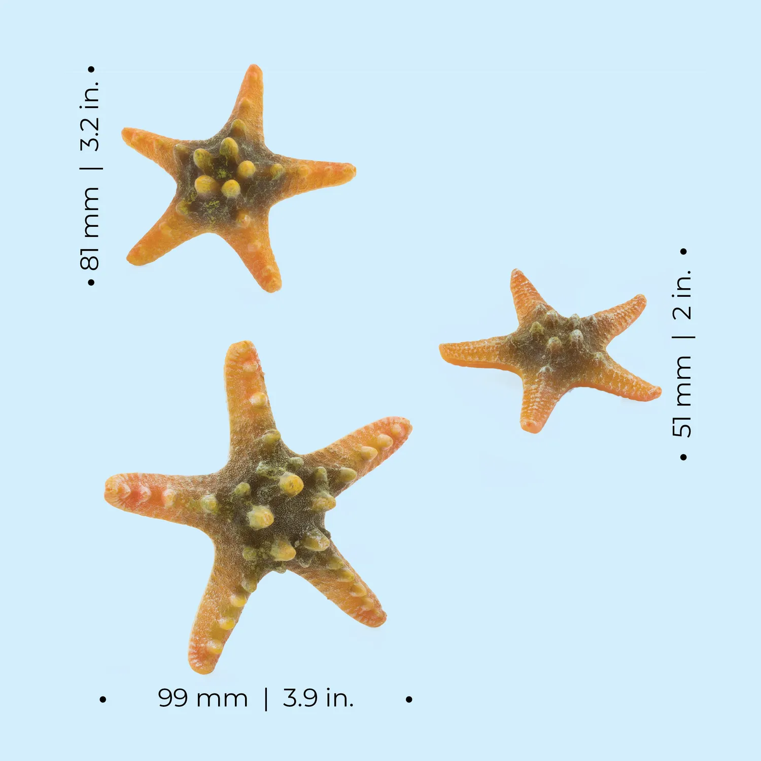 biOrb Sea Star sjöstjärnor dekoration gul 3-pack