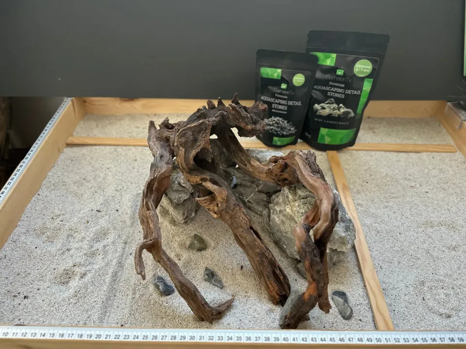 Garnelen TV Aquascape Hardscape Set 5 rot sten akvarium