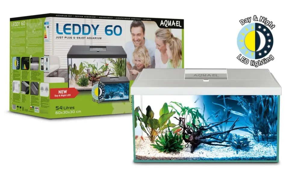 Näsets Ciklidhobby Premium Day&Night akvariumset 54L vit LED