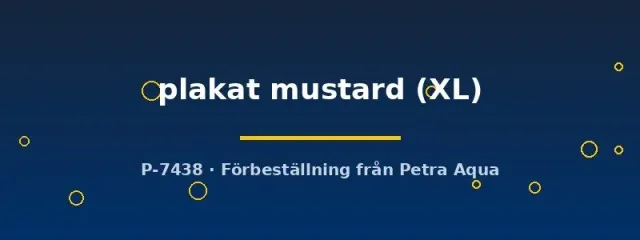Näsets Ciklidhobby Betta spl. plakat mustard hona XL