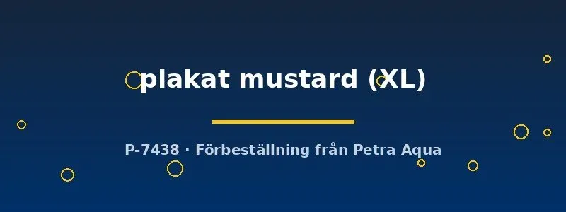 Näsets Ciklidhobby Betta spl. plakat mustard hona XL
