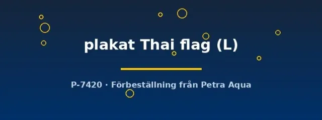 Betta spl. plakat Thai flag kampfisk L hane