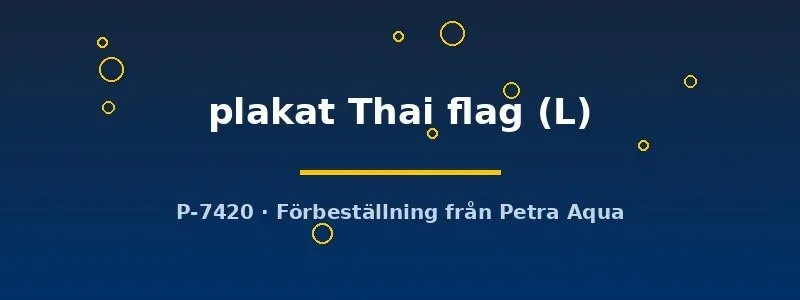 Betta spl. plakat Thai flag kampfisk L hane