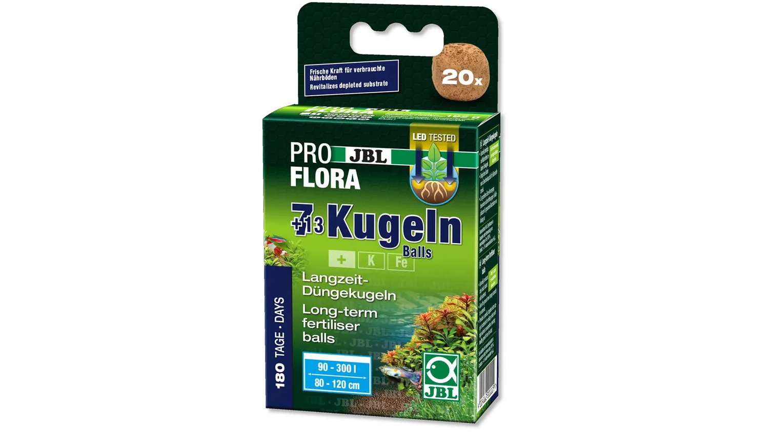 JBL ProFlora 7 kulor rotgödning 7-pack