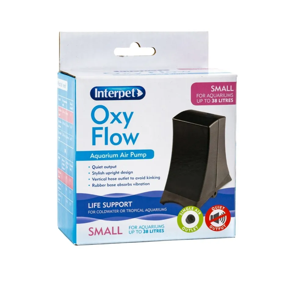 Oxy Flow luftpump liten akvarium tyst
