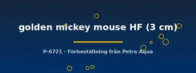Näsets Ciklidhobby Golden Mickey Mouse platy 3 cm HF