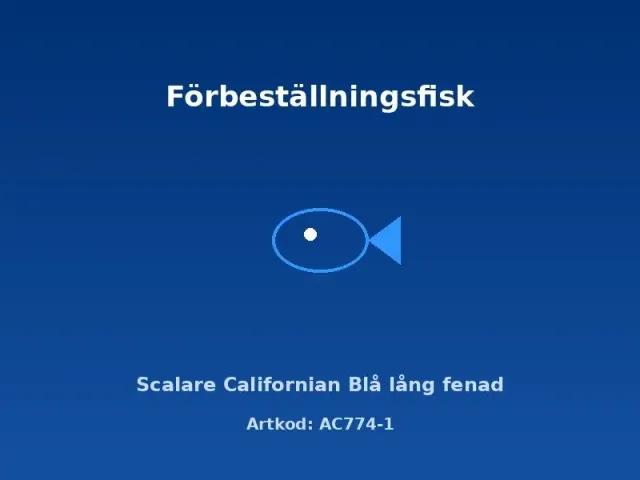 Näsets Ciklidhobby Californian Blue skalar långfenad 3cm