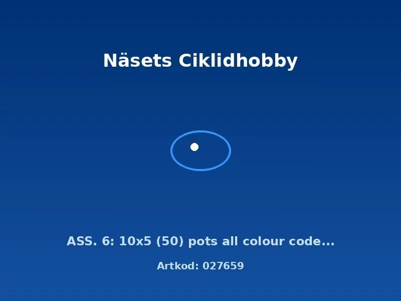Näsets Ciklidhobby ASS. 6 akvarieväxter 50-pack krukor