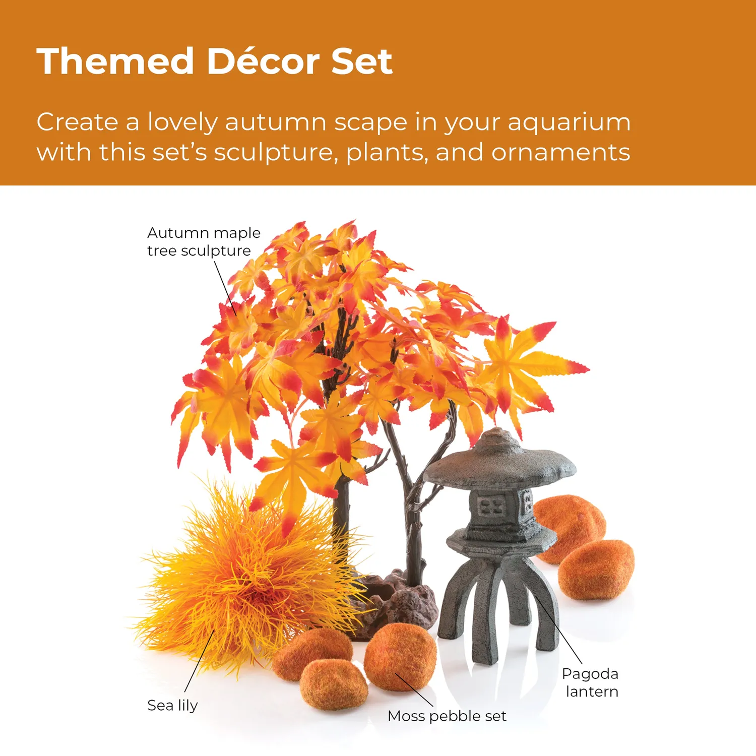 biOrb Autumn dekorset 30L orange höst