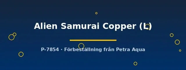 Näsets Betta Alien Samurai Copper hona L kampfisk