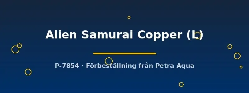 Näsets Betta Alien Samurai Copper hona L kampfisk