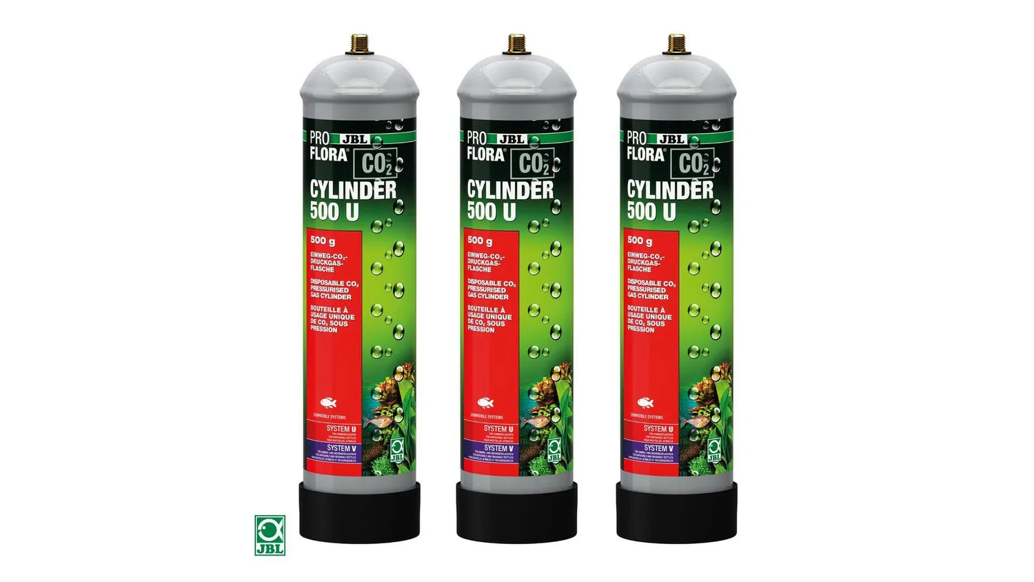 JBL Proflora CO2 Cylinder 500 U kolsyreflaska 3-pack 500 g
