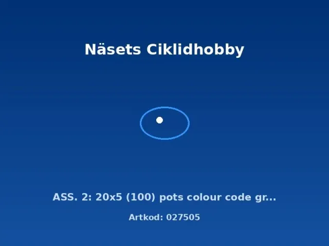 Näsets Ciklidhobby ASS. 2 akvarieväxt 100-pack grön kruka
