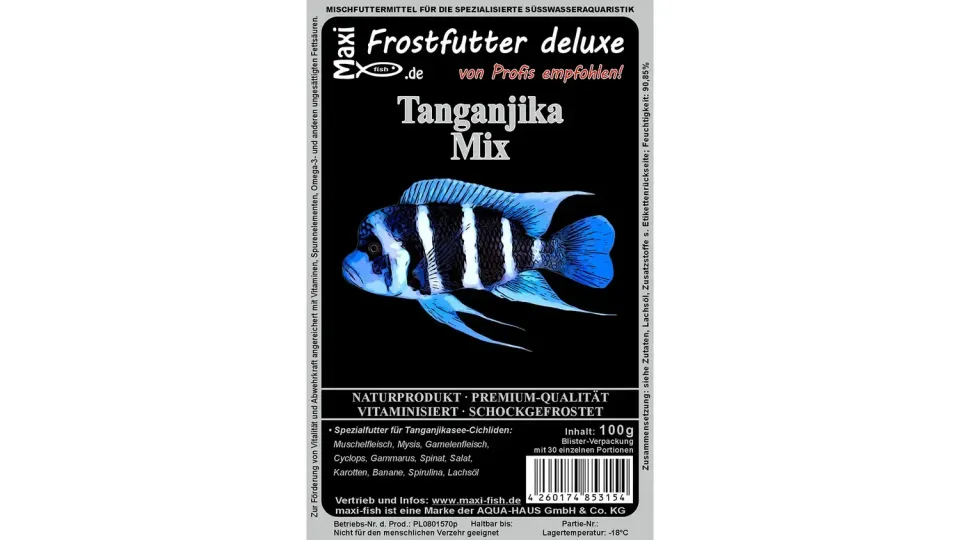 Garnelen TV Tanganjika Mix frostfoder ciklider