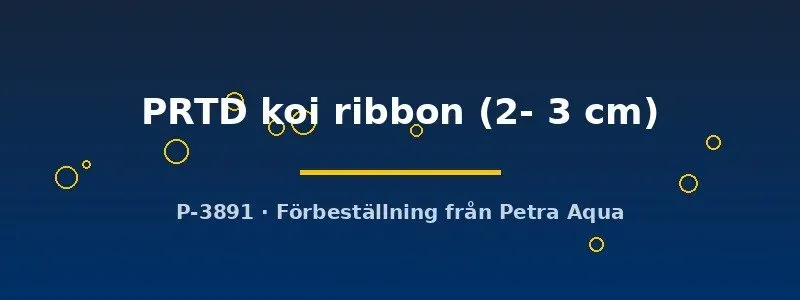 Poecilia reticulata PRTD koi ribbon guppy par 2–3 cm