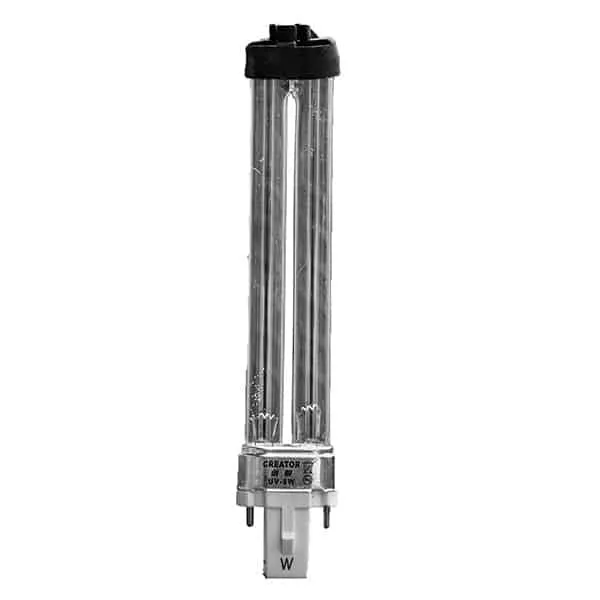 HQ2 9W Lågvolt 12V PL-S UVC-lysrör kvartsglas