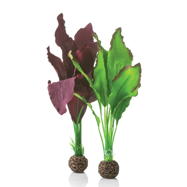 biOrb Medium Green & Purple Silk Plant växtset 300 mm