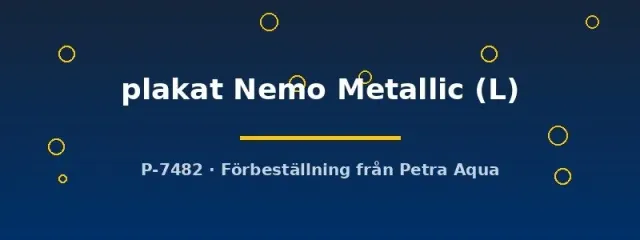 Näsets Ciklidhobby Betta plakat Nemo Metallic kampfisk L par