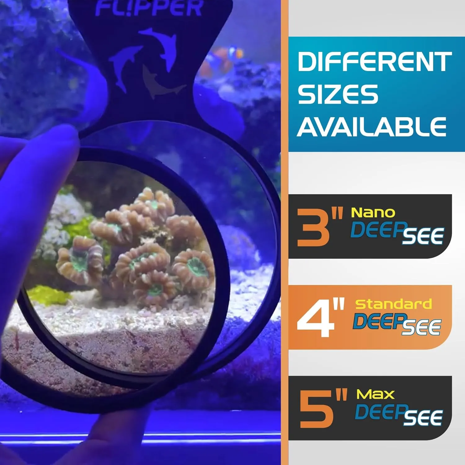 DeepSee Viewer Black 4" korallupp orange filter