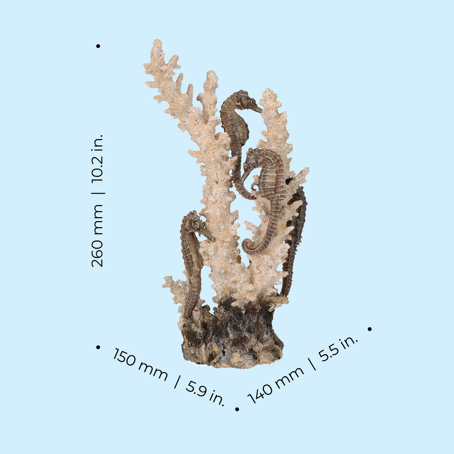 biOrb Seahorse Medium akvariedekoration natur keramik
