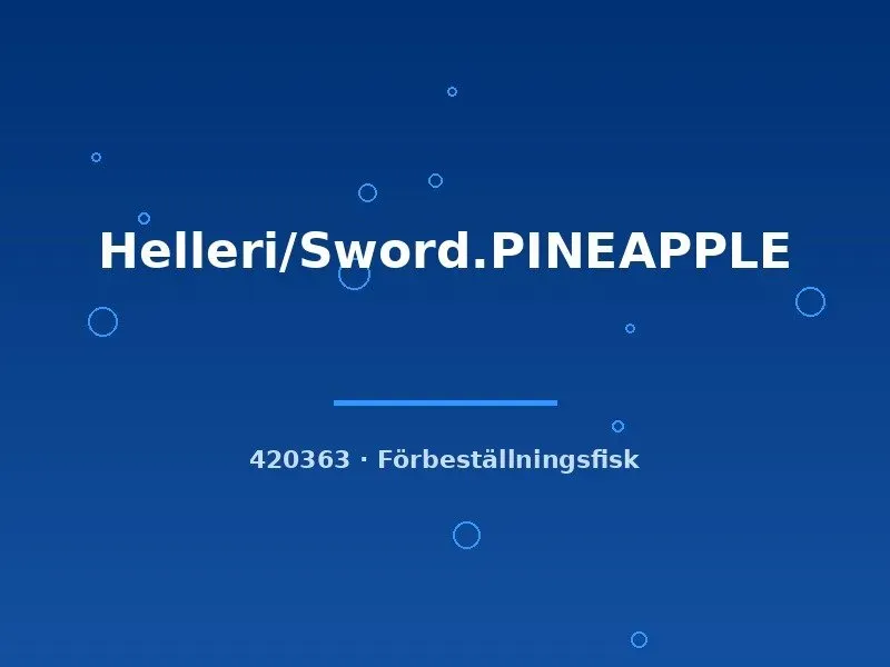 Näsets Ciklidhobby Pineapple svärdbärare md-lg sällskapsfisk